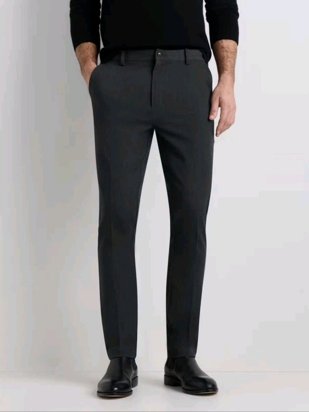 Quince Mens Ultra Stretch 24/7 Smart Chino Pants 30x28 Dark Charcoal